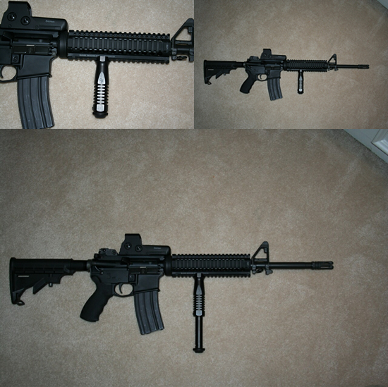 AR15 rifles, forward grips, vertical grips