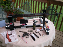 Gun cleaning, rifle cleaning, gun vises