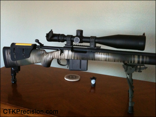 338 Lapua Magnum Rifle Monopod